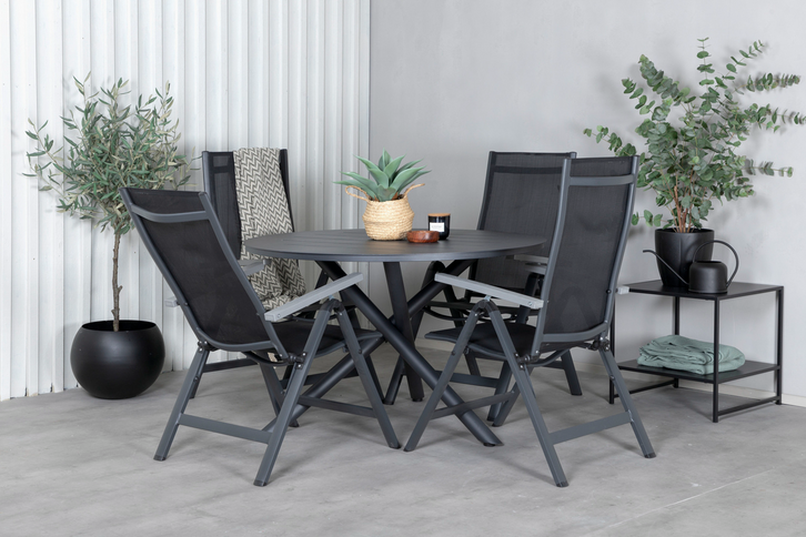 Venture Home Albany Positionsstolar 2-pack Svart
