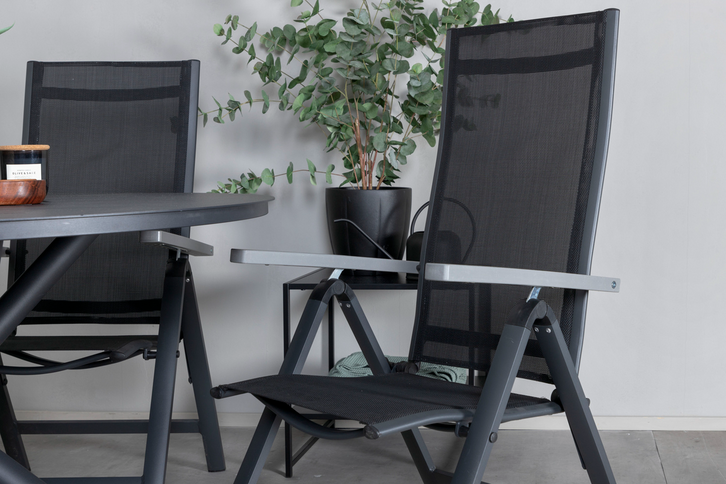 Venture Home Albany Positionsstolar 2-pack Svart