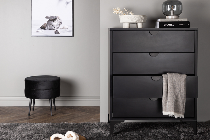 Venture Home Piring Byrå 78 x 98 Svart
