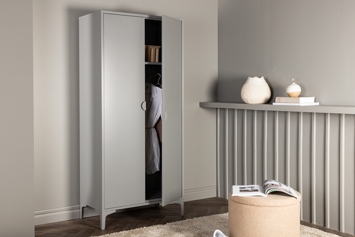 Venture Home Piring Garderob 85 x 183 Ljusgrå