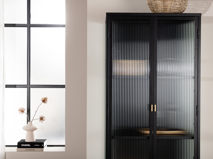 Venture Home Garis Vitrinskåp 40 x 160 x 70 Svart