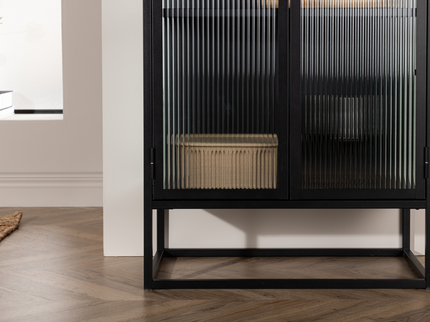 Venture Home Garis Vitrinskåp 40 x 160 x 70 Svart