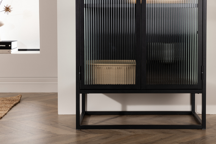 Venture Home Garis Vitrinskåp 40 x 160 x 70 Svart