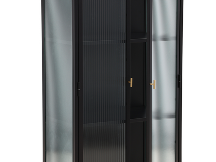 Venture Home Garis Vitrinskåp 40 x 160 x 70 Svart