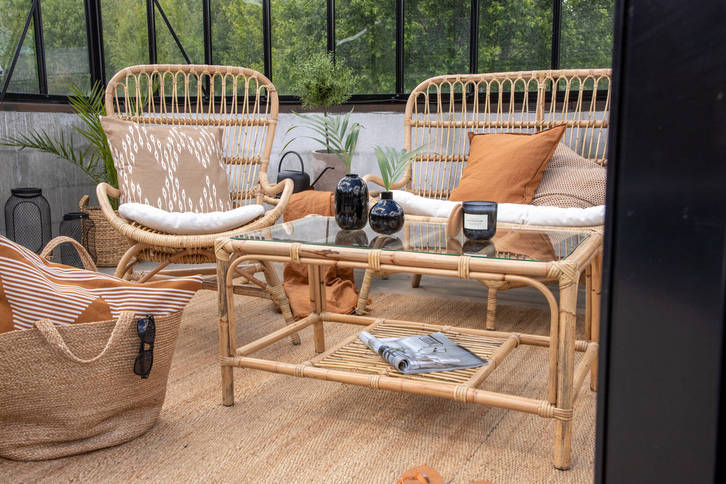 Venture Home Ella Soffgrupp Transparent, Natur Utomhus