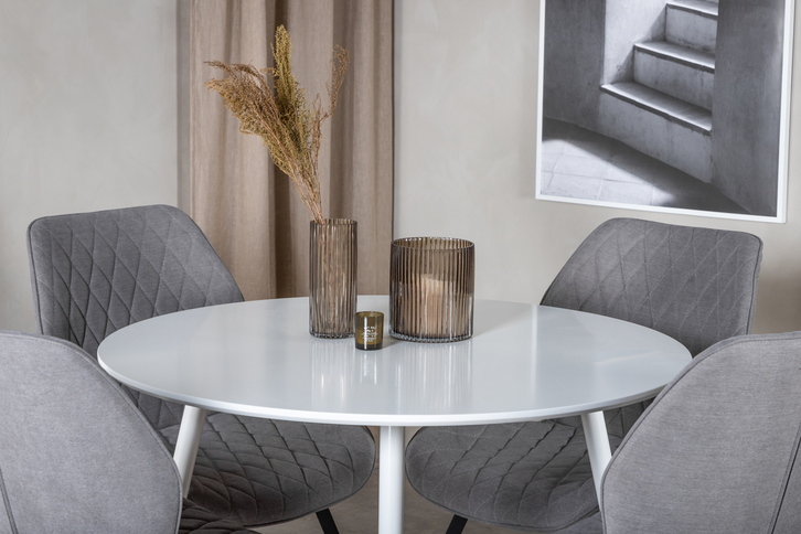Venture Home Plaza Runt Matbord Ø100 Vit