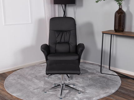 Venture Home Rolf Reclinerfåtölj Med fotpall Svart