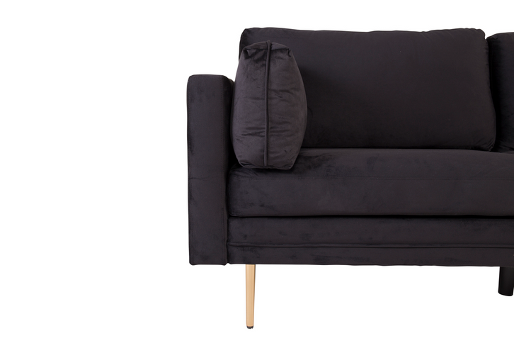 Venture Home Boom 3-Sits Soffa Svart/Guld