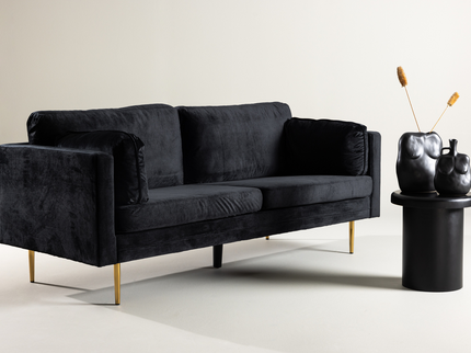 Venture Home Boom 3-Sits Soffa Svart/Guld