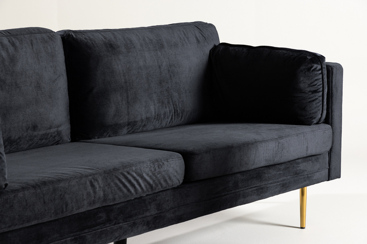 Venture Home Boom 3-Sits Soffa Svart/Guld