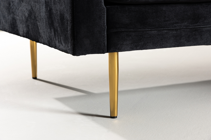 Venture Home Boom 3-Sits Soffa Svart/Guld