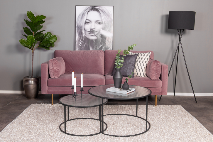 Venture Home Boom 3-Sits Soffa Rosa
