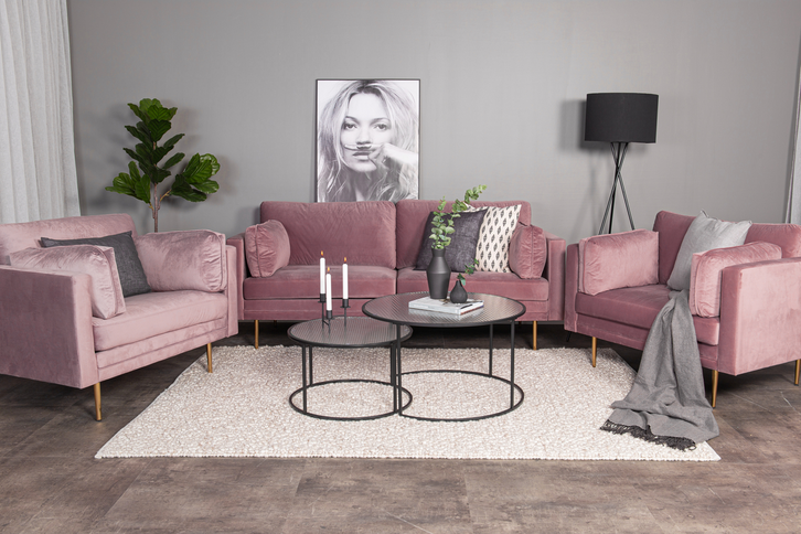 Venture Home Boom 3-Sits Soffa Rosa