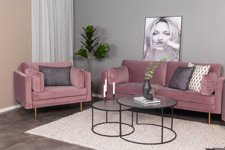 Venture Home Boom 3-Sits Soffa Rosa