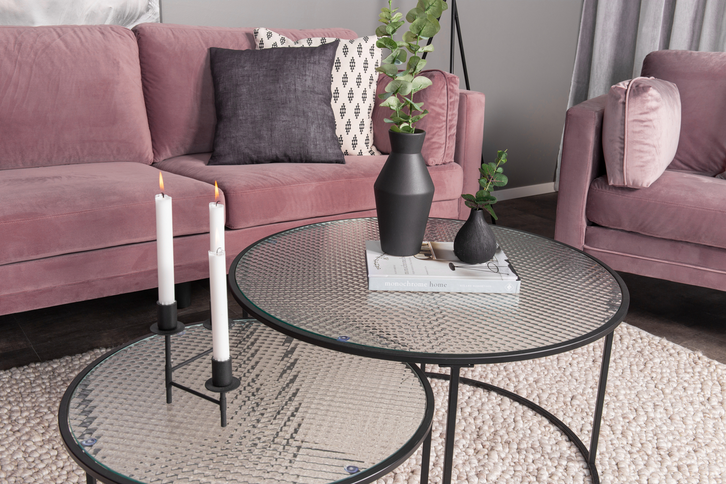 Venture Home Boom 3-Sits Soffa Rosa