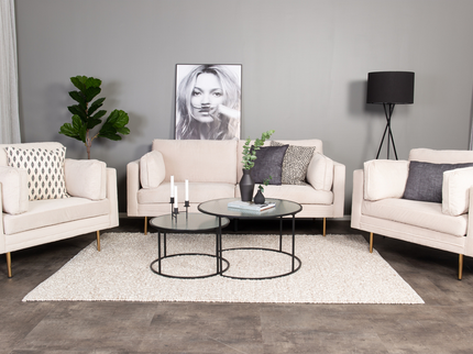 Venture Home Boom 3-Sits Soffa Ljusbeige