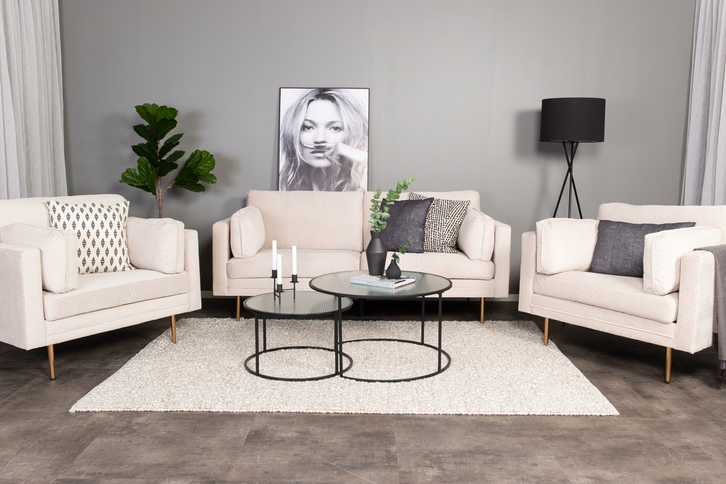 Venture Home Boom 3-Sits Soffa Ljusbeige