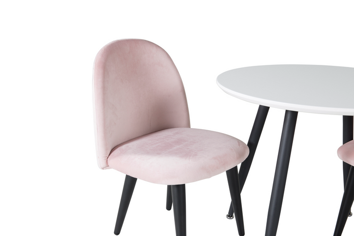 Venture Home Velvet Barnstolar Rosa 2-pack