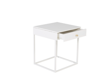 Venture Home Bakal Sängbord 41 x 43 Vit