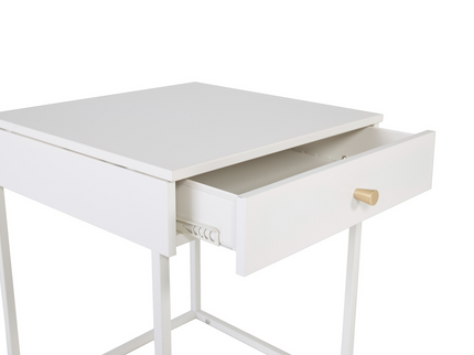 Venture Home Bakal Sängbord 41 x 43 Vit