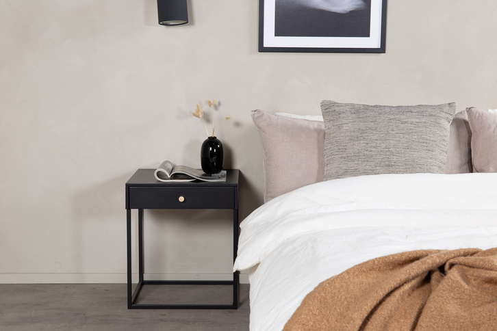 Venture Home Bakal Sängbord 41 x 43 Svart