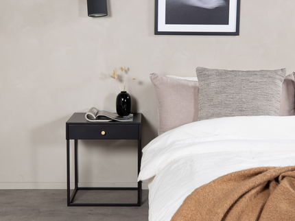 Venture Home Bakal Sängbord 41 x 43 Svart