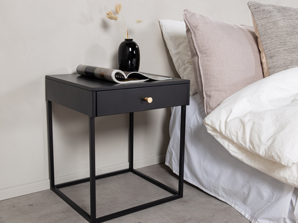 Venture Home Bakal Sängbord 41 x 43 Svart