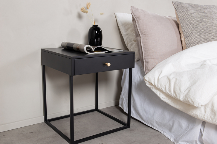 Venture Home Bakal Sängbord 41 x 43 Svart