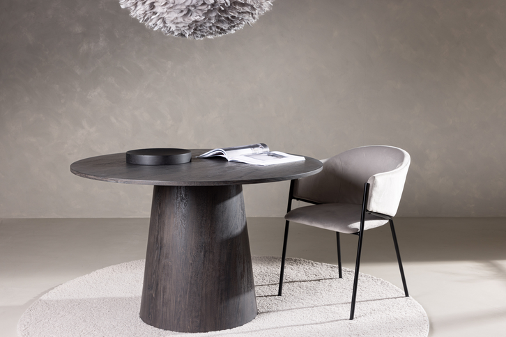 Venture Home Lanzo Runt Matbord Ø120 Mocka