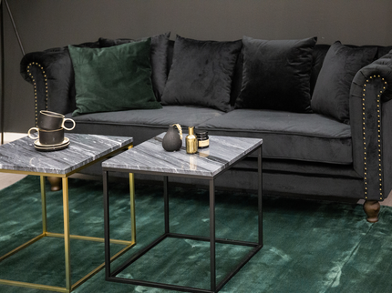 Venture Home Velvet 3-Sits Soffa Svart