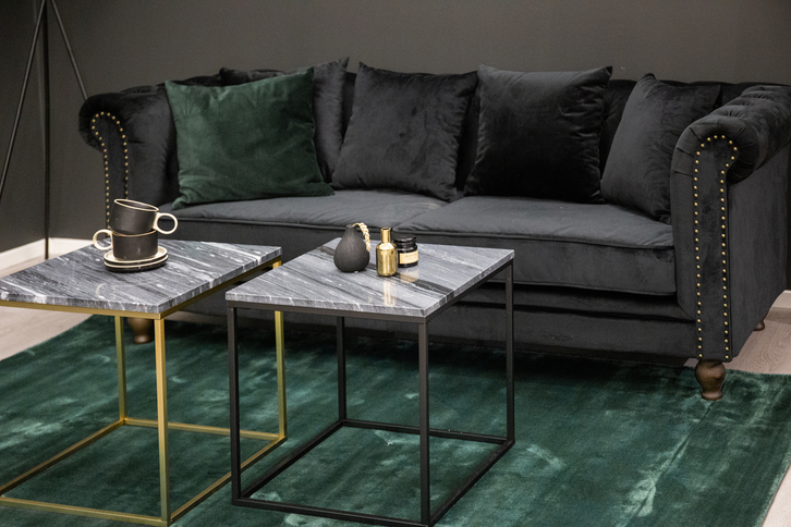 Venture Home Velvet 3-Sits Soffa Svart