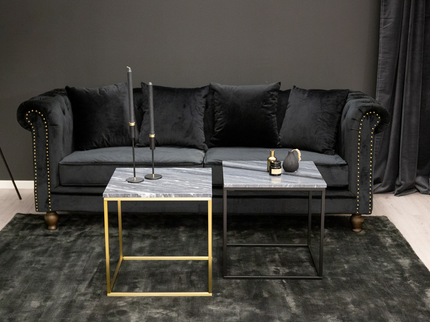 Venture Home Velvet 3-Sits Soffa Svart