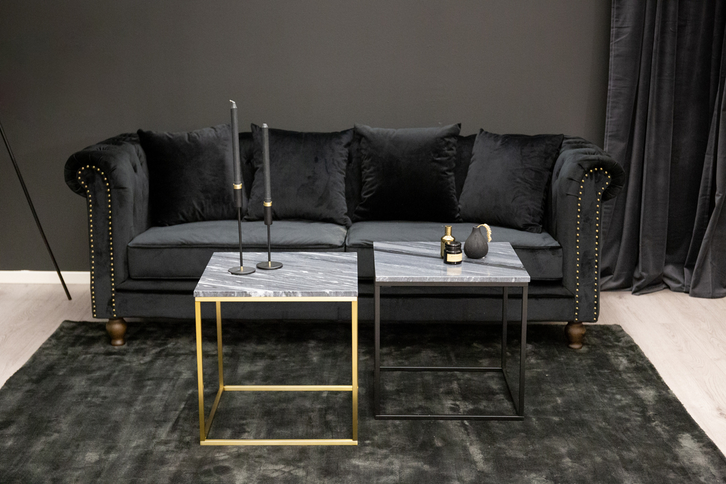 Venture Home Velvet 3-Sits Soffa Svart