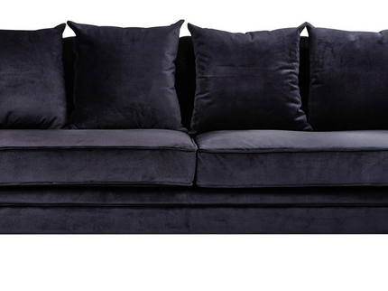 Venture Home Velvet 3-Sits Soffa Svart