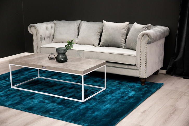 Venture Home Velvet 3-Sits Soffa Ljusgrå