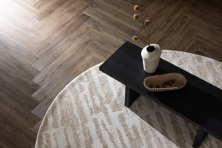 Venture Home Milos Rund Vardagsrumsmatta ⌀200 Beige