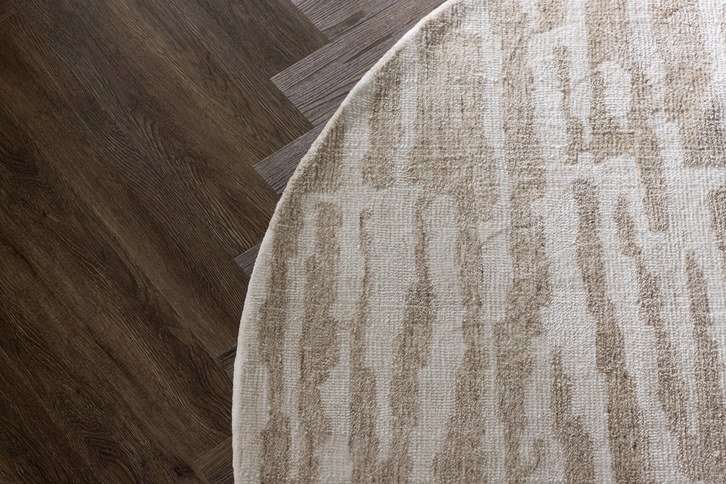 Venture Home Milos Rund Vardagsrumsmatta ⌀200 Beige