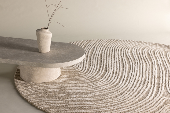 Venture Home Melle Rund Vardagsrumsmatta ⌀200 Beige