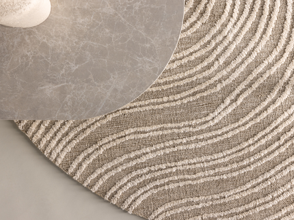 Venture Home Melle Rund Vardagsrumsmatta ⌀200 Beige