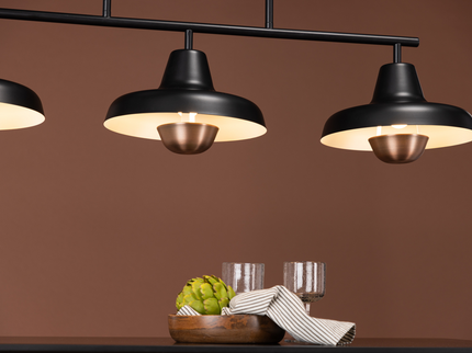 Venture Home Stöten Taklampa Svart