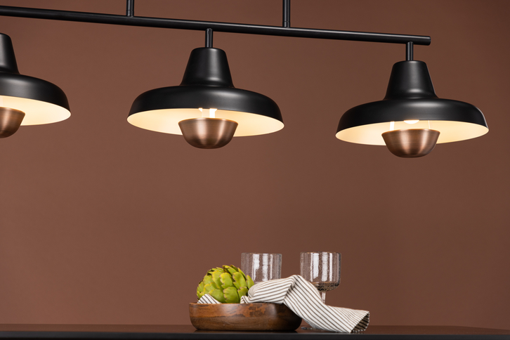 Venture Home Stöten Taklampa Svart