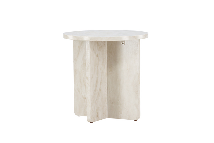 Venture Home Ålesund Sidobord Ø50 Beige