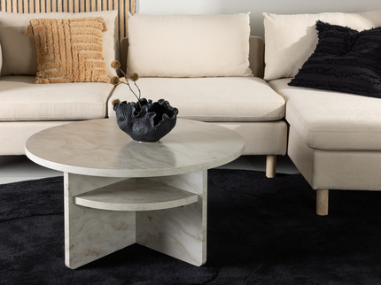 Venture Home Ålesund Soffbord Ø85 Beige