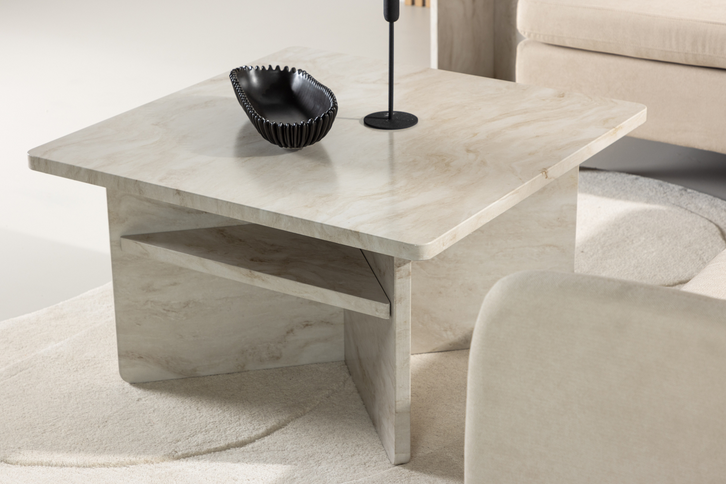 Venture Home Ålesund Soffbord 75 x 75 Beige