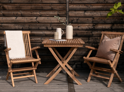 Venture Home Ghana Cafebord 70 x 70 Natur
