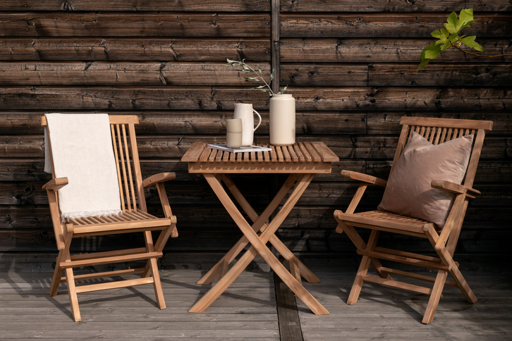 Venture Home Ghana Cafebord 70 x 70 Natur