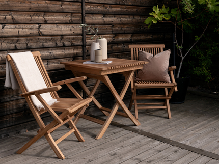 Venture Home Ghana Cafebord 70 x 70 Natur