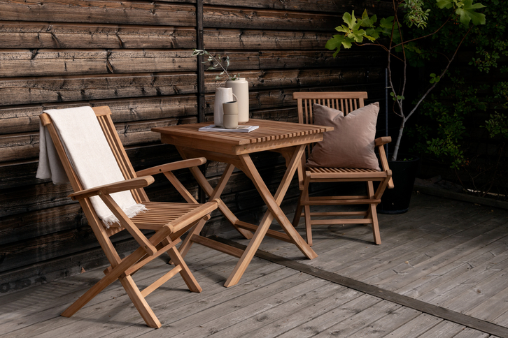 Venture Home Ghana Cafebord 70 x 70 Natur