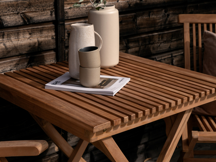 Venture Home Ghana Cafebord 70 x 70 Natur