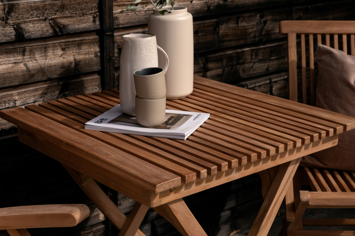 Venture Home Ghana Cafebord 70 x 70 Natur